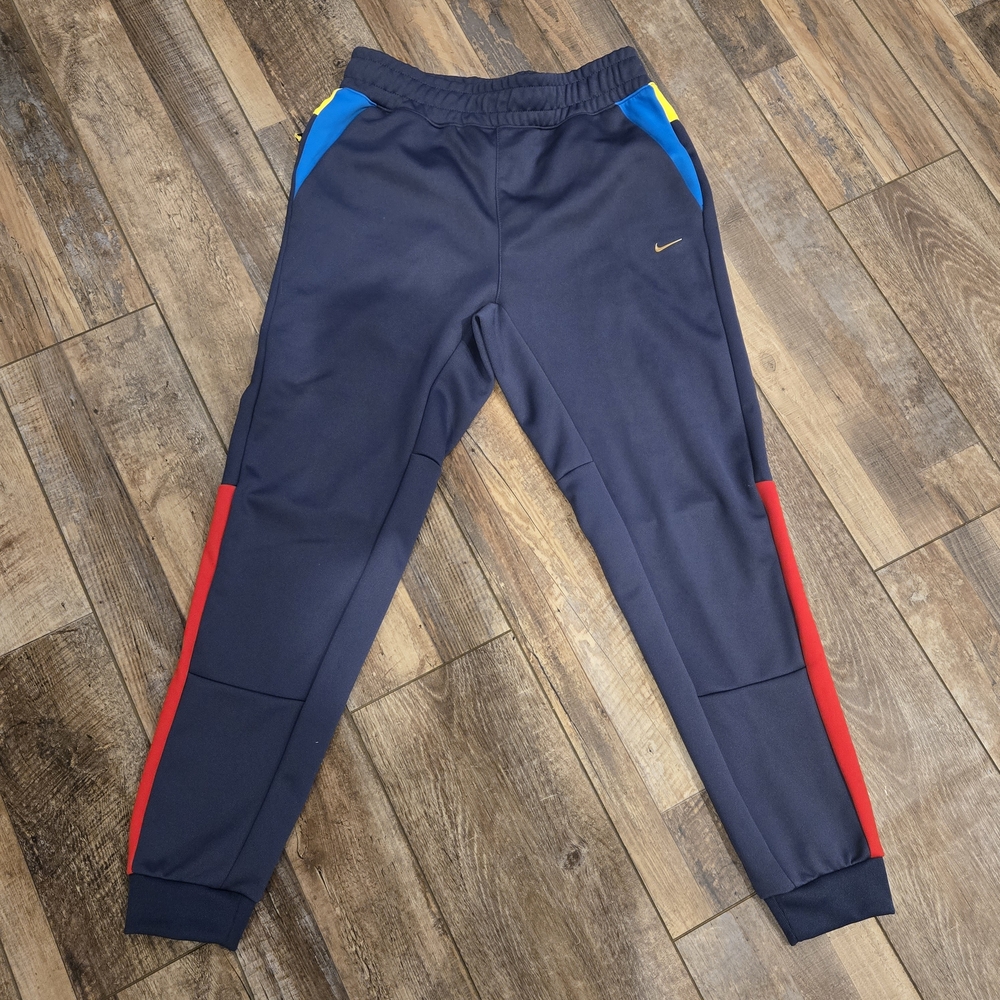 Nike NSW Sportswear Tribute Jogger Pants Blue Red Tapered Leg Mens Size Small